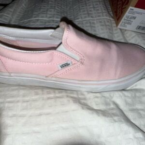 Vans Light Pink Asher Slip-On Shoes